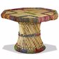 vidaXL Sohvapöytä bambu chindi-yksityiskohdilla monivärinen hinta ja tiedot | Sohvapöydät | hobbyhall.fi