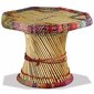 vidaXL Sohvapöytä bambu chindi-yksityiskohdilla monivärinen hinta ja tiedot | Sohvapöydät | hobbyhall.fi
