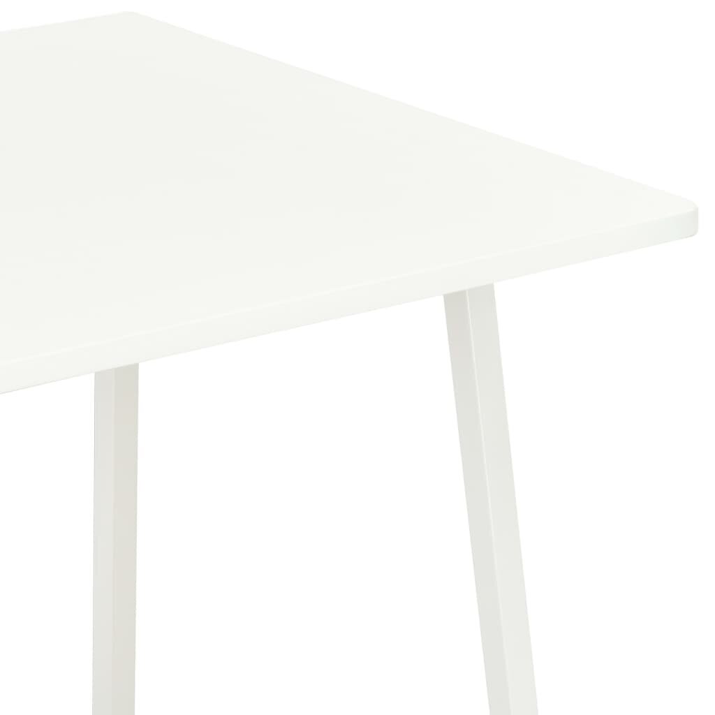 vidaXL Työpöytä hyllyillä valkoinen 102x50x117 cm hinta ja tiedot | Tietokonepöydät ja työpöydät | hobbyhall.fi