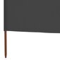 vidaXL Tuulensuojakangas 6 paneelilla 800 x 80 cm harmaa hinta ja tiedot | Aurinkovarjot ja markiisit | hobbyhall.fi