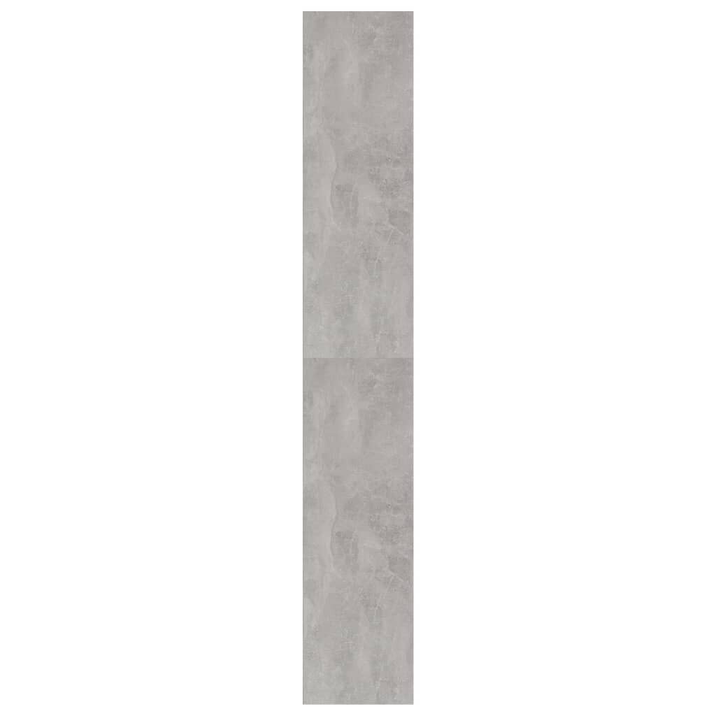 vidaXL Kirjahylly betoninharmaa 40x30x189 cm lastulevy hinta ja tiedot | Hyllyt | hobbyhall.fi