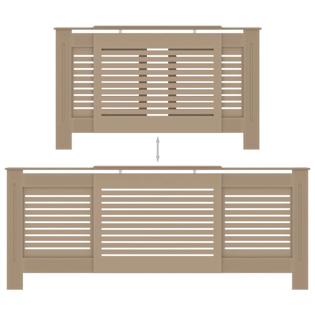 vidaXL MDF lämpöpatterin suoja 205 cm hinta ja tiedot | Takka- ja uunitarvikkeet | hobbyhall.fi