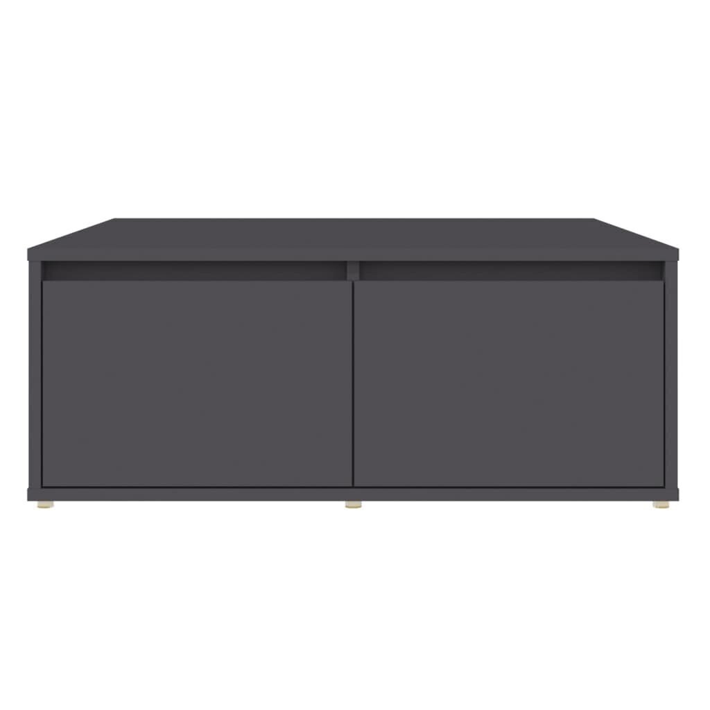 vidaXL Sohvapöytä harmaa 80x80x31 cm lastulevy hinta ja tiedot | Sohvapöydät | hobbyhall.fi