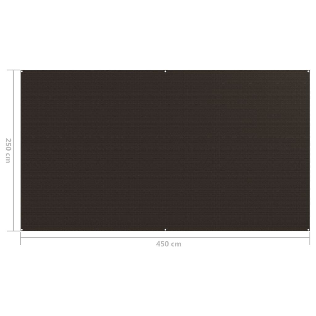 vidaXL Telttamatto 250x450 cm ruskea hinta ja tiedot | Retkeilyalustat, piknikhuovat | hobbyhall.fi