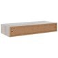 vidaXL Seinälaatikkohylly betoninharmaa 60x23,5x10 cm MDF hinta ja tiedot | Hyllyt | hobbyhall.fi