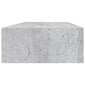 vidaXL Seinälaatikkohylly betoninharmaa 60x23,5x10 cm MDF hinta ja tiedot | Hyllyt | hobbyhall.fi