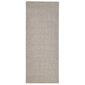 vidaXL Matto luonnollinen sisal 80x200 cm hiekka hinta ja tiedot | Isot matot | hobbyhall.fi