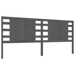 vidaXL Sängynpääty harmaa 146x4x100 cm täysi mänty hinta ja tiedot | Sängyt | hobbyhall.fi