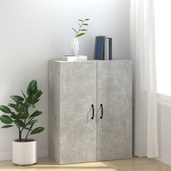 vidaXL Riippuva kaappi betoninharmaa 69,5x34x90 cm tekninen puu hinta ja tiedot | Olohuoneen kaapit ja lipastot | hobbyhall.fi