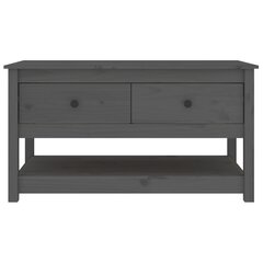 vidaXL Sohvapöytä harmaa 102x49x55 cm täysi mänty hinta ja tiedot | Sohvapöydät | hobbyhall.fi