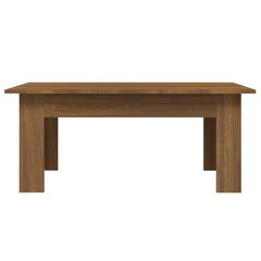 vidaXL Sohvapöytä ruskea tammi 100x60x42 cm tekninen puu hinta ja tiedot | Sohvapöydät | hobbyhall.fi