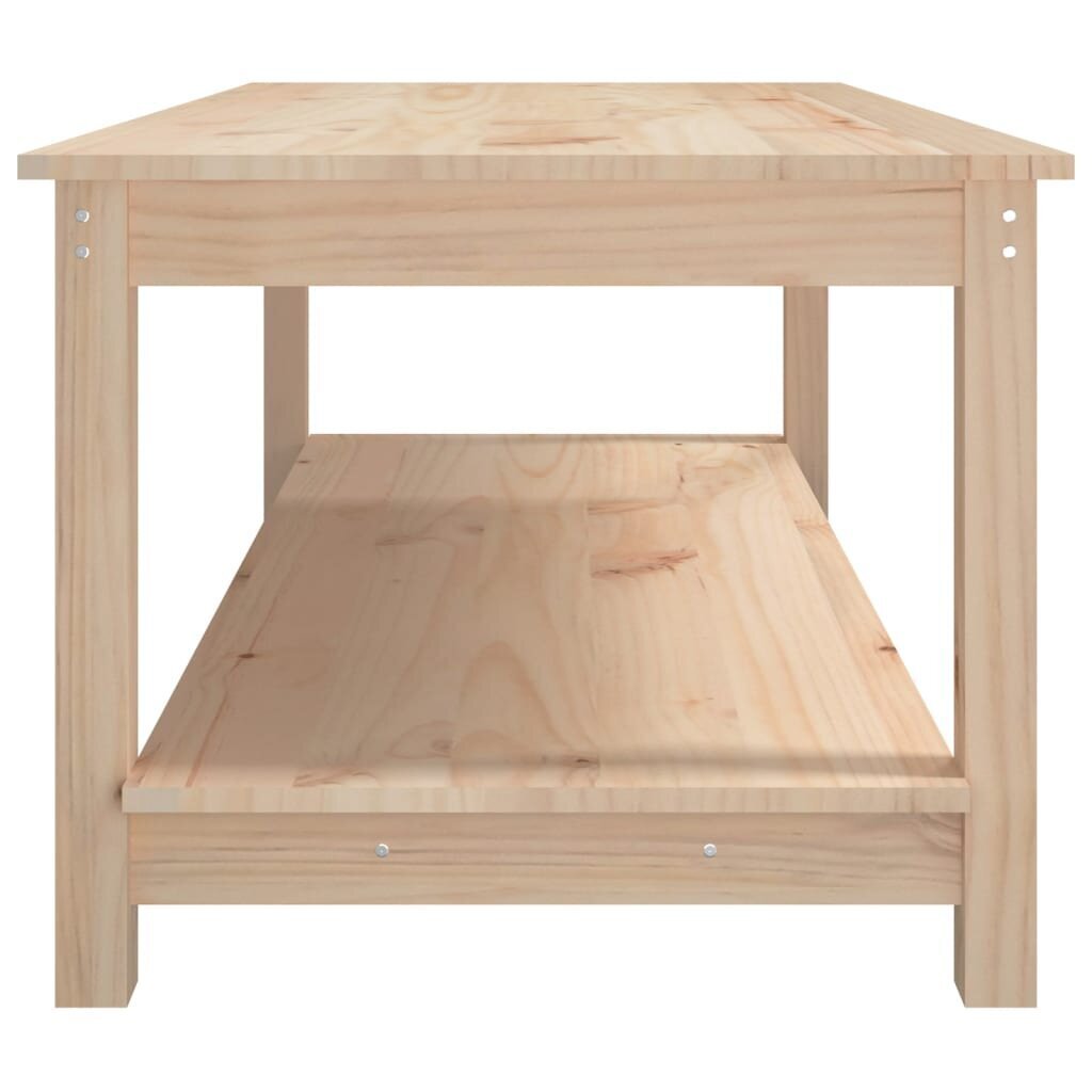 vidaXL Sohvapöytä 110x55x45 cm täysi mänty hinta ja tiedot | Sohvapöydät | hobbyhall.fi