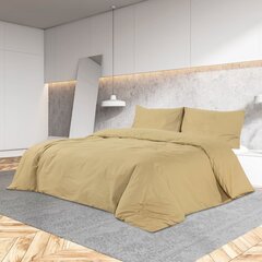 vidaXL Pussilakanasetti taupe 135x200 cm puuvilla hinta ja tiedot | Pussilakanat | hobbyhall.fi