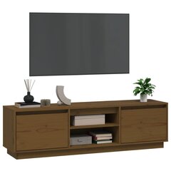 vidaXL TV-taso hunajanruskea 140x35x40 cm täysi mänty hinta ja tiedot | TV-tasot | hobbyhall.fi