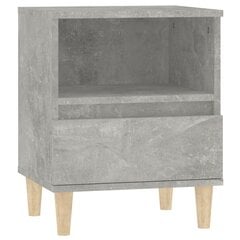 vidaXL Yöpöytä betoninharmaa 40x35x50 cm hinta ja tiedot | Yöpöydät | hobbyhall.fi