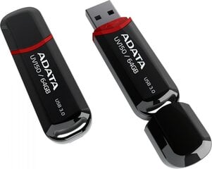 Flashdrive Needle DashDrive UV150 64 Gt USB3 90 / 20 Mt, musta hinta ja tiedot | Muistitikut | hobbyhall.fi