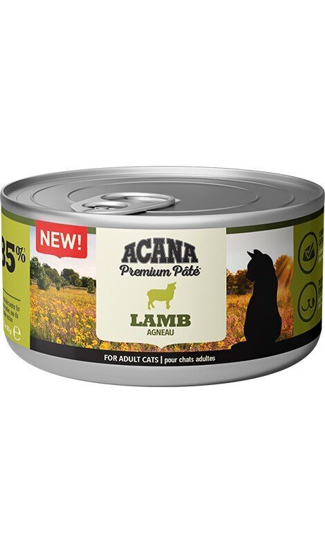 Acana Premium Pâté Lamb kissoille lammasta, 85g, 8 kpl hinta ja tiedot | Kissanruoka | hobbyhall.fi