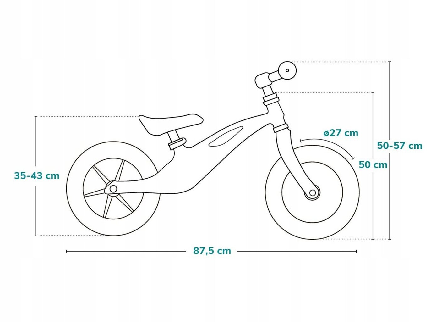 Lionelo Bart 12" potkupyörä hinta ja tiedot | Potkupyörät | hobbyhall.fi