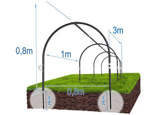 Kasvilavan runko 3M hinta ja tiedot | Kasvihuoneet | hobbyhall.fi