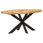 vidaXL Ruokapöytä 160x90x75 cm karkea mangopuu hinta ja tiedot | Ruokapöydät | hobbyhall.fi