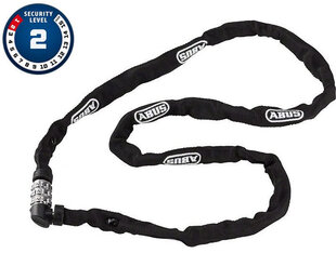 Dviračio užraktas Abus Chain Web, 110 cm, juodas hinta ja tiedot | Polkupyörän lukot | hobbyhall.fi