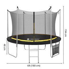 Puutarhatrampoliini Springos TP0016 180 cm hinta ja tiedot | Trampoliinit | hobbyhall.fi