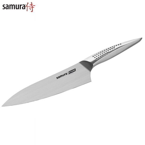 Samura STARK universaali keittiöveitsi Grand Santoku 197mm AUS 8 Japanilainen teräs 59 HRC