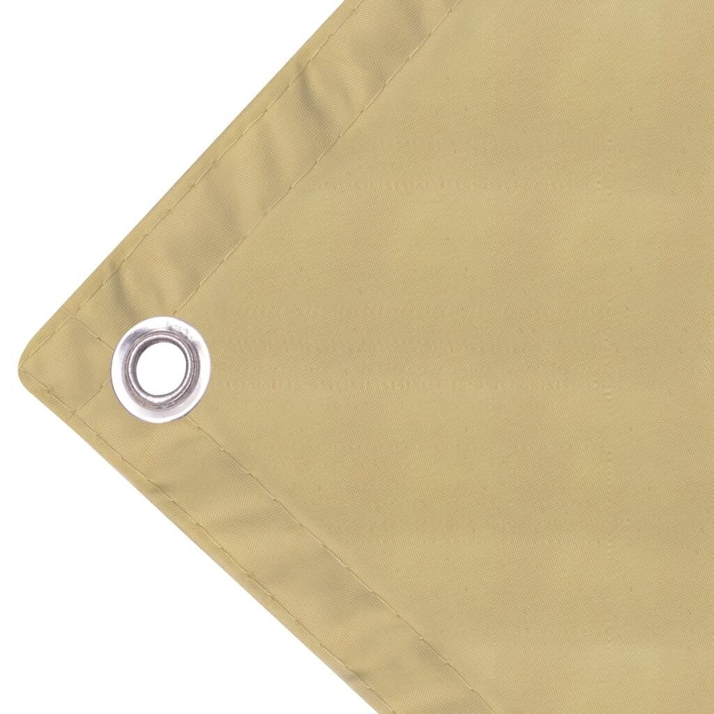 vidaXL Parvekkeen suoja Oxford-kangas 75x400 cm Beige hinta ja tiedot | Aurinkovarjot ja markiisit | hobbyhall.fi