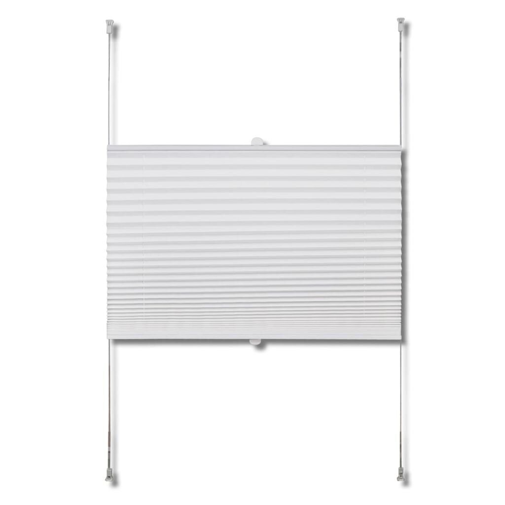 Plisse Kaihdin 50x125cm Valkoinen Laskosverhot hinta ja tiedot | Kaihtimet | hobbyhall.fi