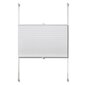 Plisse Kaihdin 50x125cm Valkoinen Laskosverhot hinta ja tiedot | Kaihtimet | hobbyhall.fi