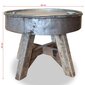 vidaXL Sohvapöytä kiinteä kierrätetty puu 60x45 cm hopea hinta ja tiedot | Sohvapöydät | hobbyhall.fi