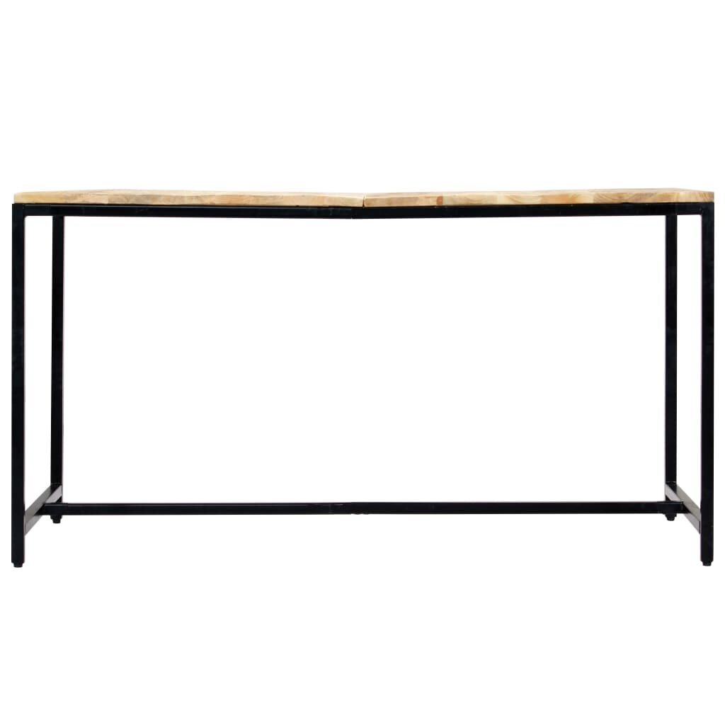 vidaXL Ruokapöytä 140x70x75 cm karkea mangopuu hinta ja tiedot | Ruokapöydät | hobbyhall.fi