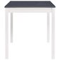 vidaXL Ruokapöytä valkoinen ja harmaa 140x70x73 cm mänty hinta ja tiedot | Ruokapöydät | hobbyhall.fi