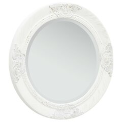 vidaXL Seinäpeili barokkityylinen 50 cm valkoinen hinta ja tiedot | Peilit | hobbyhall.fi