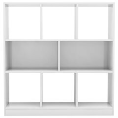 vidaXL Kirjahylly korkeakiilto valkoinen 97,5x29,5x100 cm lastulevy hinta ja tiedot | Hyllyt | hobbyhall.fi