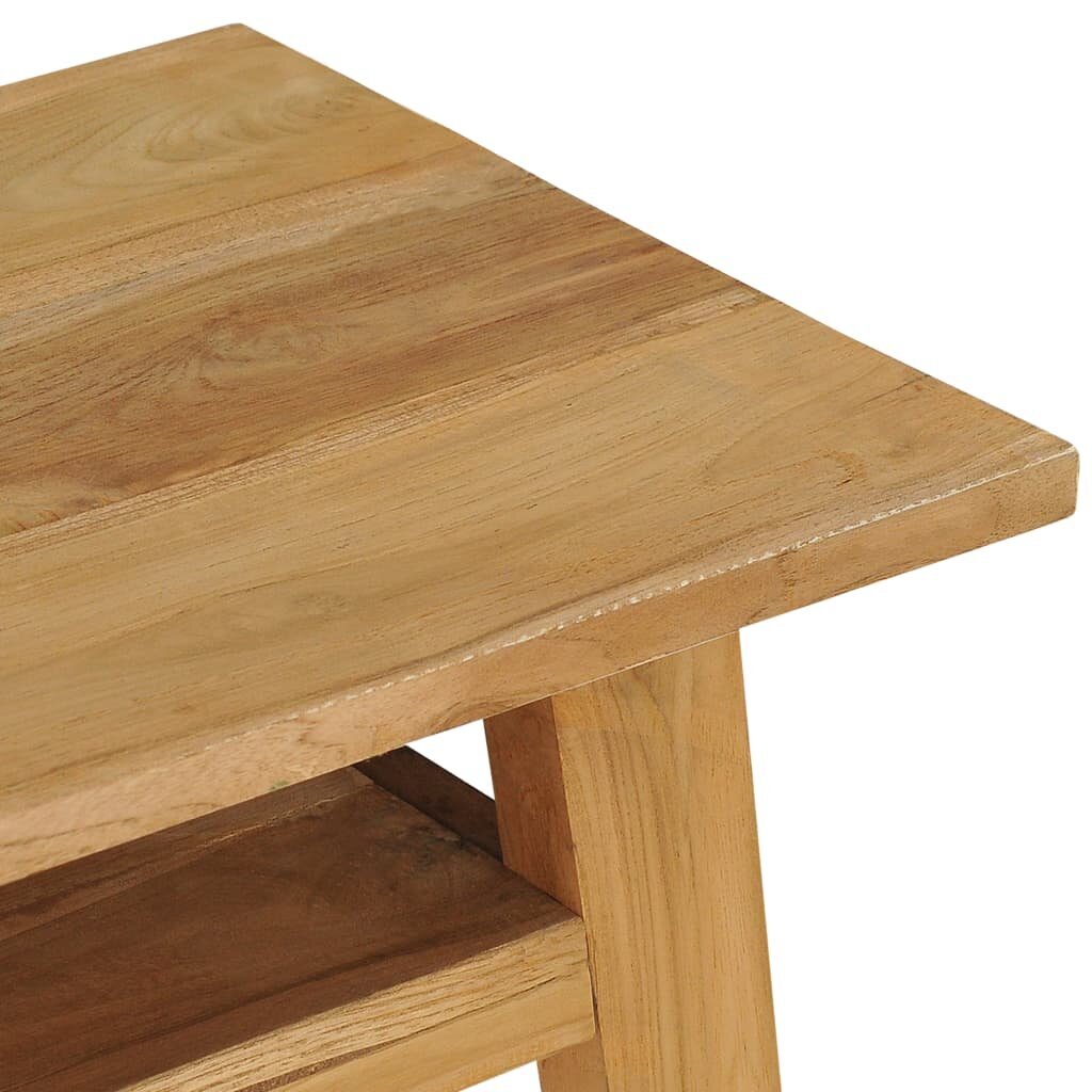 vidaXL Konsolipöytä 120x35x75 cm täysi tiikki hinta ja tiedot | Sivupöydät | hobbyhall.fi