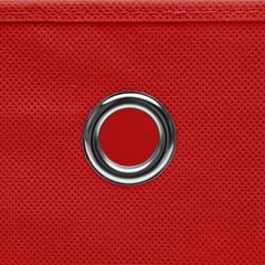 vidaXL Säilytyslaatikot 4 kpl punainen 32x32x32 cm kangas hinta ja tiedot | Säilytyslaatikot ja -korit | hobbyhall.fi