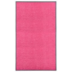 vidaXL Ovimatto pestävä pinkki 90x150 cm hinta ja tiedot | Ovimatot | hobbyhall.fi