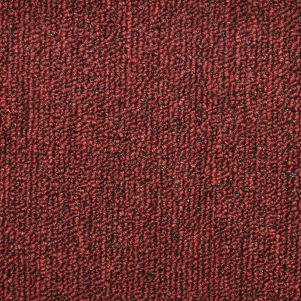 vidaXL Porrasmatot 15 kpl punainen 56x17x3 cm hinta ja tiedot | Isot matot | hobbyhall.fi