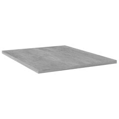 vidaXL Kirjahyllytasot 8 kpl betoninharmaa 40x50x1,5 cm lastulevy hinta ja tiedot | Hyllyt | hobbyhall.fi
