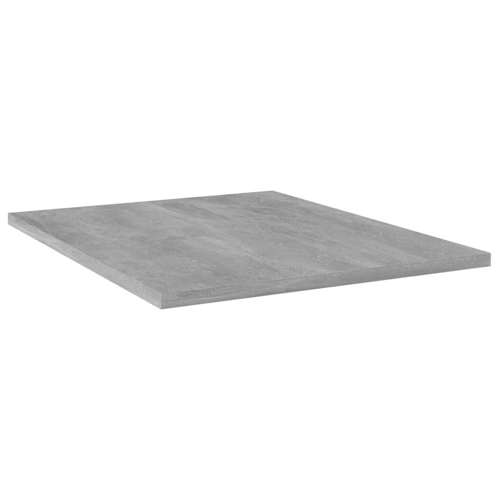 vidaXL Kirjahyllytasot 8 kpl betoninharmaa 40x50x1,5 cm lastulevy hinta ja tiedot | Hyllyt | hobbyhall.fi