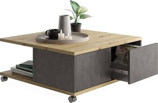 FMD Liikuteltava sohvapöytä artisaani tammi hinta ja tiedot | Sohvapöydät | hobbyhall.fi