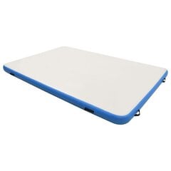 vidaXL Täytettävä kelluva lautta sinivalkoinen 300x300x15 cm hinta ja tiedot | Ilmapatjat | hobbyhall.fi