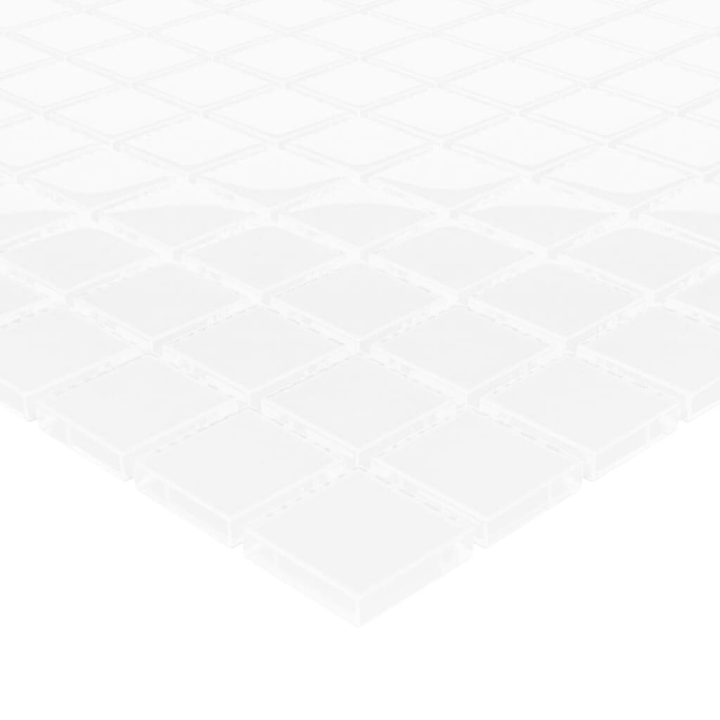 vidaXL Mosaiikkilaatat 11 kpl valkoinen 30x30 cm lasi hinta ja tiedot | Seinälaatat | hobbyhall.fi