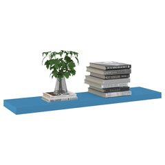 vidaXL Kelluva seinähylly sininen 90x23,5x3,8 cm MDF hinta ja tiedot | Hyllyt | hobbyhall.fi