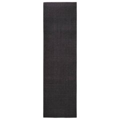 vidaXL Matto luonnollinen sisal 100x350 cm musta hinta ja tiedot | Isot matot | hobbyhall.fi