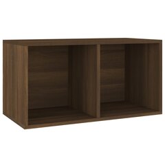 vidaXL Vinyylilevyjen säilytyslaatikko ruskea tammi 71x34x36 cm puu hinta ja tiedot | Kaapit | hobbyhall.fi