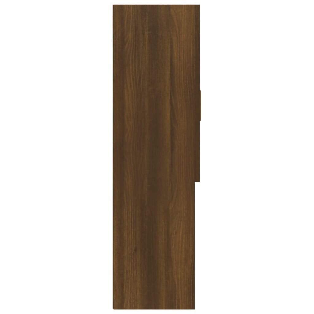 vidaXL Pesukonekaappi ruskea tammi 70,5x25,5x90 cm hinta ja tiedot | Kylpyhuonekaapit | hobbyhall.fi