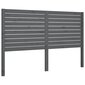 vidaXL Sängynpääty harmaa 126x4x100 cm täysi mänty hinta ja tiedot | Sängyt | hobbyhall.fi