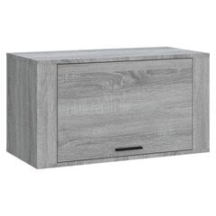 vidaXL Seinäkenkäkaappi harmaa Sonoma 70x35x38 cm täysi mänty hinta ja tiedot | Kenkäkaapit ja -hyllyt | hobbyhall.fi